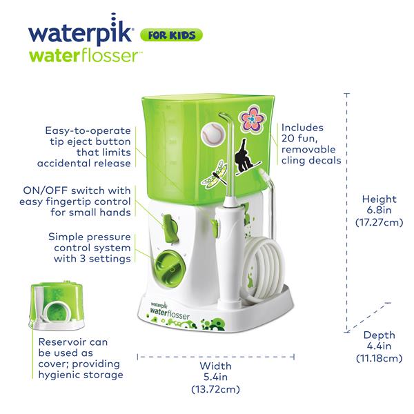 Features of the Kids Water Flosser