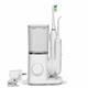 Sideview - White Sensonic Complete Care CC-04, Toothbrush, & Tip