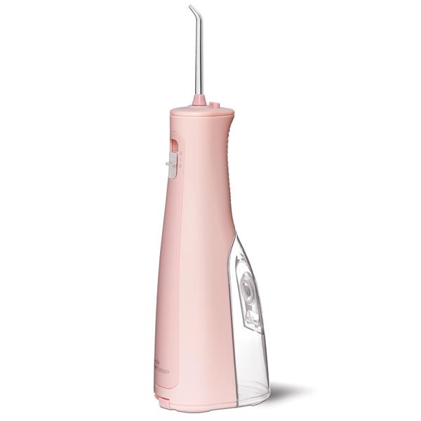 Sideview - WF-03 Pink Cordless Revive Water Flosser, Handle, & Tip