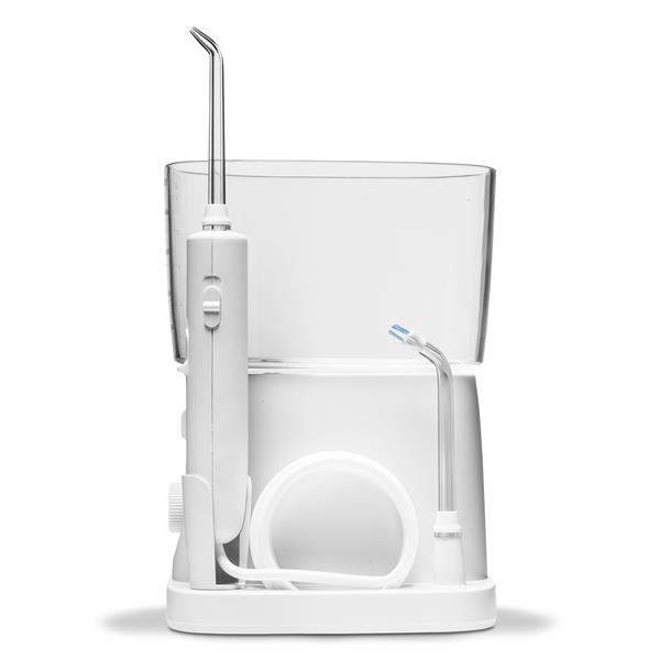Sideview - WP-320 White Nano Plus Water Flosser, Handle, & Tip
