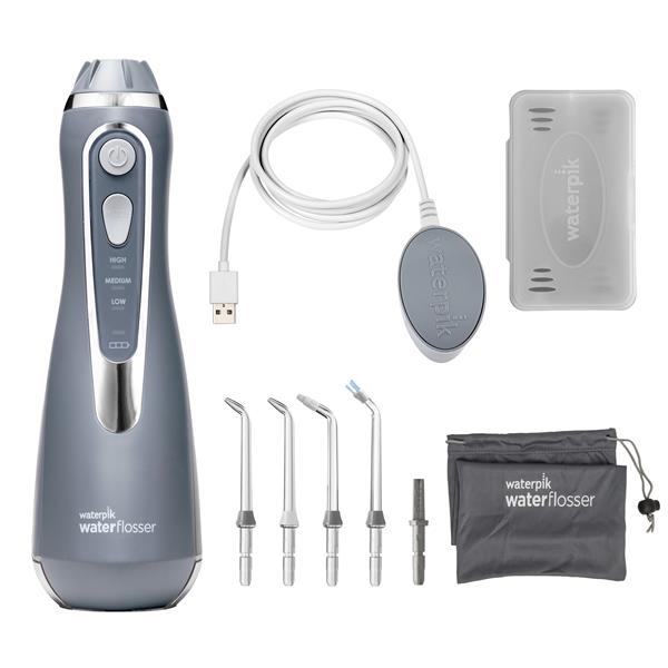 Water Flosser & Tip Accessories - WP-587 Gray Cordless Advanced 2.0 Water Flosser