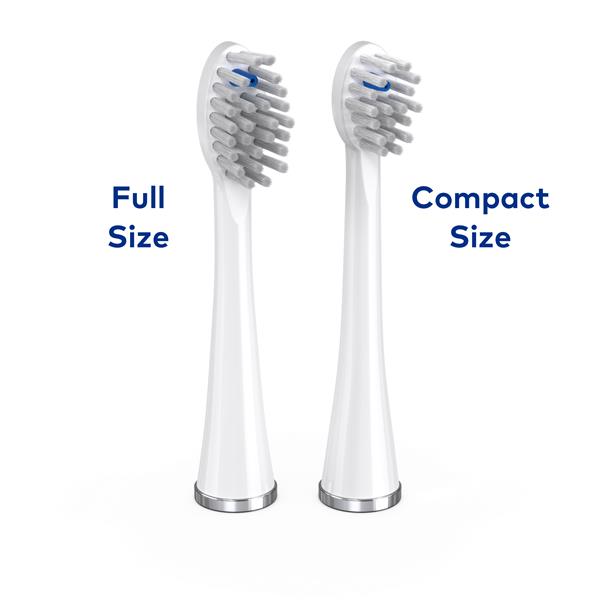 Compare Compact vs. Full Size Sonic-Fusion™ Brush Heads